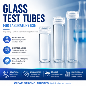 Tube à essai en verre borosilicate de 30 mm, autoclavable, avec bouchon ventilé, pour culture de tissus végétaux, pour la croissance des semis - Product Image 1