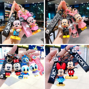 Porte-clés dessin animé Mickey Minnie, pendentif Donald <span class=keywords><strong>Duck</strong></span>, pour voiture et sac à dos, décoration de couple, petit cadeau, vente en gros - Product Image 2