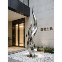 Sculpture en résine de luxe moderne, taille personnalisée, art abstrait, décoration pour hôtel, salon, intérieur, extérieur