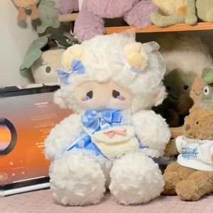 Nouvelle poupée en peluche mouton mignon avec robe, rembourrage en coton PP, poupée de lit pour bébés, cadeau d'anniversaire pour nourrissons - Product Image 4