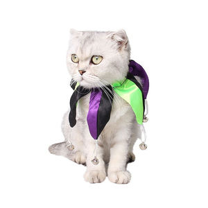 Collier pour chat et chien en satin écologique et durable pour Halloween, motif uni amusant et original pour costume de fête, accessoire pour animaux de compagnie pour déguisement de <span class=keywords><strong>clown</strong></span> - Product Image 1