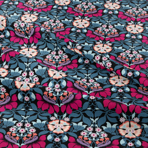 Chấp Nhận Tùy Chỉnh Thiết Kế Kỹ Thuật Số In 100% Bông Poplin Voile 76gsm Trọng Lượng Nhẹ Precut Bó Màu Xanh Hồng Vàng Hoa Vải - Product Image 6