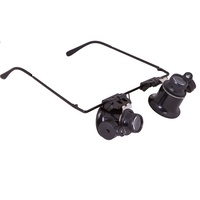 20x grossissement LED éclairage en plastique Optique lentilles Loupes