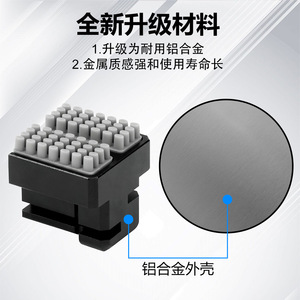Brosse en silicone Kobra à double tête avec base en aluminium, accessoire pour imprimante 3D - Product Image 3