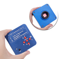 Microscope stéréoscopique trinoculaire à bras articulé avec zoom 7-45X, microscope d'enseignement scolaire USB, microscope avec caméra numérique CCD
