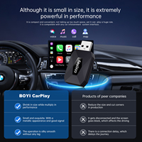 Fuallwin Mini Wireless CarPlay Adapter Dongle Coche para iPhone y Android Vehicle Auto Adapter