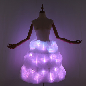 Dẫn ánh sáng lên váy cho sân khấu sàn Catwalk & Cosplay-glowing huỳnh quang nửa váy cho bên, hộp đêm và KTV hiệu suất - Product Image 5