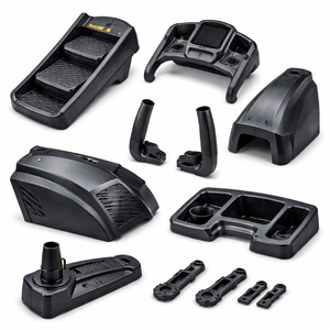 Kits de composants intérieurs pour voiturettes de golf en plastique noir, moulage par injection plastique, kits de remplacement de composants automobiles en plastique noir - Product Image 3