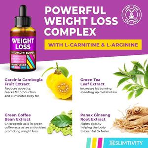 Gotas Dietéticas de Marca Privada OEM ODM <span class=keywords><strong>GRATIS</strong></span> para Supresor del Apetito para una Pérdida de Peso Rápida, Gotas para Adultos, Potenciador Avanzado del Metabolismo - Product Image 2