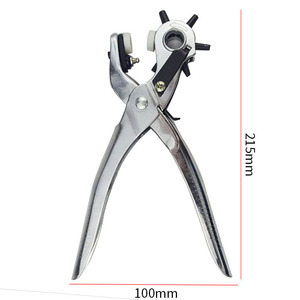 DZT/Dongzhe Belt Hole Puncher 3 In 1 Carbon Steel <b>Leather</b> Punch <b>Tool</b> With Punches For Belt Making - Product Image 2