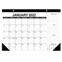 Calendrier mural promotionnel 2027 2026 au prix d'usine, personnalisé, calendrier de bureau pour la planification et l'organisation