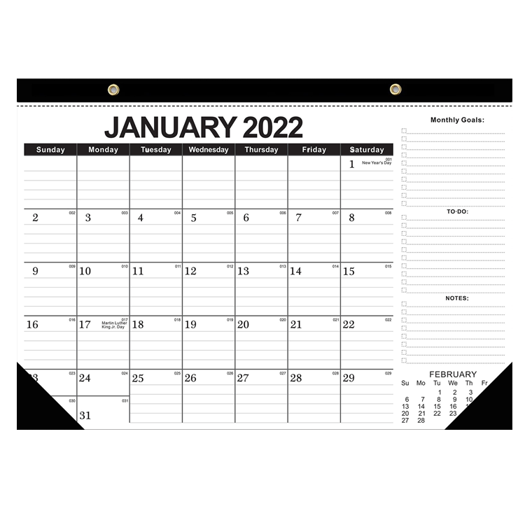 Yearly Wire Binding Promotional Table Daily
