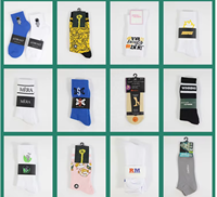 Chaussettes en coton pour hommes et femmes de marque, nouvelle tendance, haute qualité, logo personnalisé, chaussettes de sport unisexes colorées pour adultes