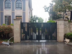 Diseño de cerca y puertas de aluminio de automatización de puerta batiente deslizante de alta calidad para casa 1 accesorio de comprador - Product Image 2