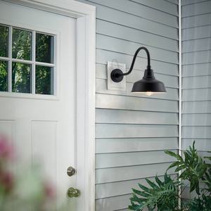 ETL <span class=keywords><strong>2</strong></span>包户外标志灯复古镀锌钢谷仓灯发光二极管直臂黑色铝外部壁灯壁挂式 - Product Image 4