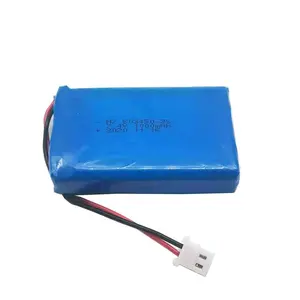 可充电7.4v li聚合物电池1000mah 503450 2s带精工PCM