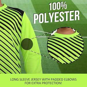 Camiseta de fútbol para hombre, manga larga, codo acolchado, ropa de fútbol, absorbe la humedad, absorbe los golpes, 100% poliéster, camisetas de fútbol de Francia - Product Image 4