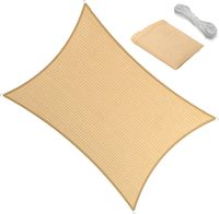 Voile d'ombrage rectangulaire en HDPE tissé, stabilisé aux UV, type KINT, avec un poids de 120 à 350 g/m², pour jardin, patio, utilisation en extérieur