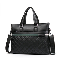 Sac à main en cuir PU pour hommes, sac de bonne qualité bureau Vintage Business décontracté, mallette imperméable, sacoche à bandoulière, porte-documents pour ordinateur portable
