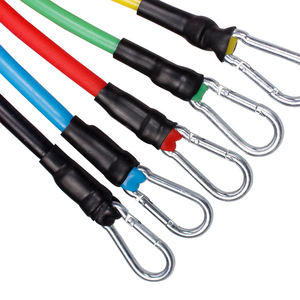 Popular Juego de Entrenamiento de Resistencia para el Hogar de 150 LB y 11 Piezas, Material TPE, Equipo de Ejercicio con <span class=keywords><strong>Banda</strong></span> de Resistencia y Hebilla de Escalada - Product Image 5