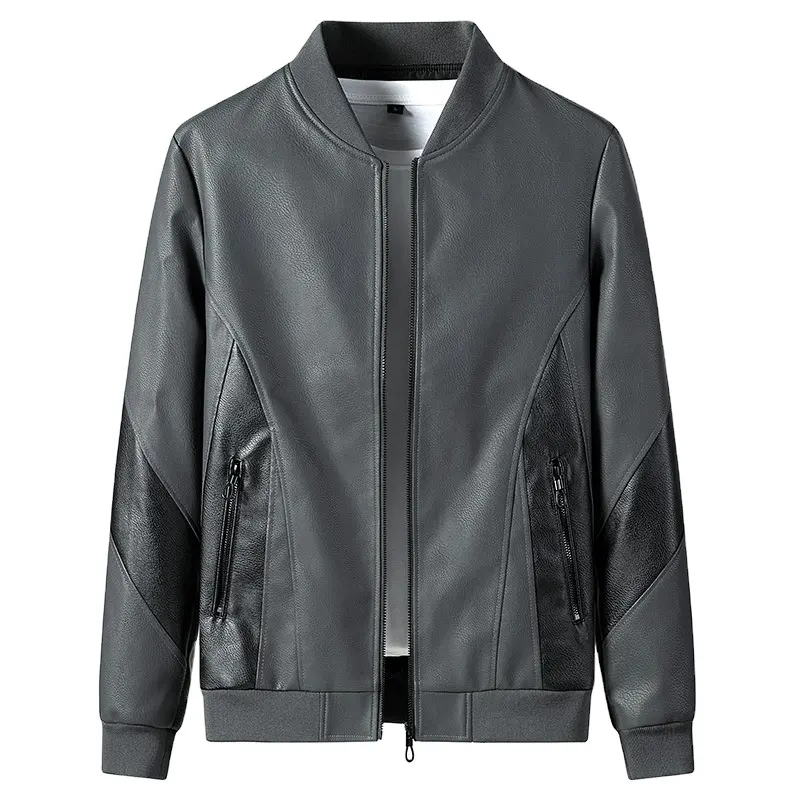 Men's wear color leather clothes men's youth trend new men's autumn coat leather jacket