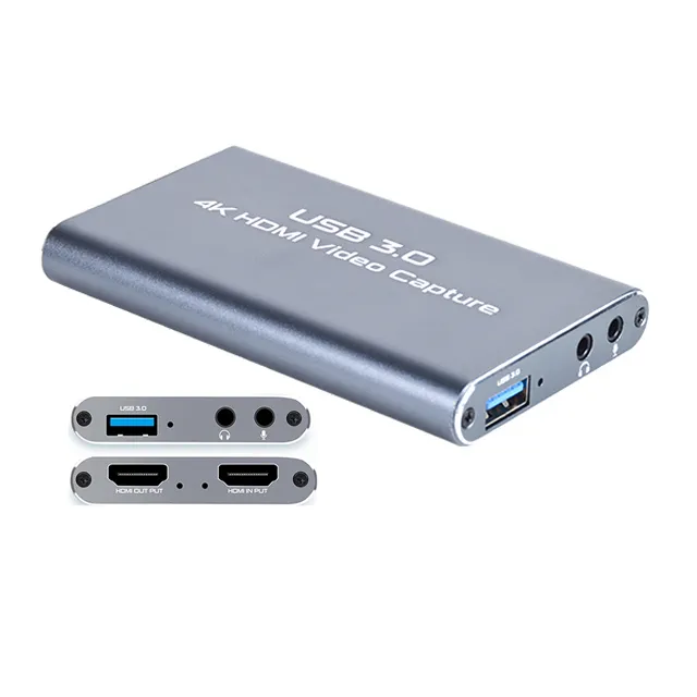 Fjgear Hoge Kwaliteit Hd Mi Video Capture Kaart Hd Interface Naar Usb 3.0 5 Poort 4K 60fps Audio En Video Capture Kaarten 1080P