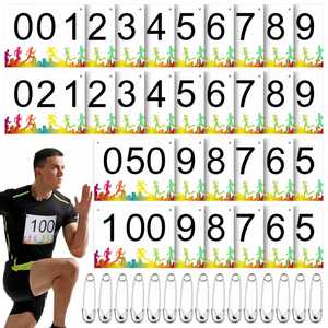 Números de Dorsal Personalizados para Carreras, 5K, 10K, Medio Maratón, Tela a Todo Color, Dorsales de Una Cara, Etiquetas para Corredores - Product Image 2