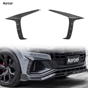 Kit de carrosserie Karbel en fibre de carbone sèche antibrouillard pare-chocs avant Valences supérieures Canards pour <span class=keywords><strong>Audi</strong></span> Q8 <span class=keywords><strong>SQ8</strong></span> 2018-2023 - Product Image 1