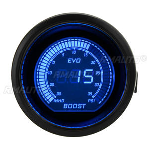 Medidor de Presión de Turbo Universal para Automóvil, Manómetro de Vacío con Pantalla LED Roja y Azul de 2'' 52mm 12V - Product Image 3