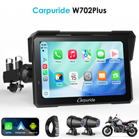 Carpuride W702Plus Écran GPS pour moto de 7 pouces Écran tactile étanche IP67 / WiFi Compatible Android/iOS Durable