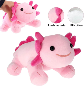 Venta al por mayor 30cm Kawaii variedad colores mexicano Axolotl salamandra Anime juguetes de peluche suave Animal relleno muñeca lindo Axolotl muñeca - Product Image 3