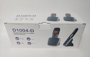 Téléphone <span class=keywords><strong>sans</strong></span> <span class=keywords><strong>fil</strong></span> D1004 avec haut-parleur et identification de l'appelant/attente d'appel, téléphones DECT certifiés CE, deux <span class=keywords><strong>combinés</strong></span> - Product Image 4