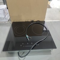 Nouveau design Table à manger avec brûleur Cuisinière à induction électrique à deux plaques 3000W double cuisinière à induction cuisinière à induction portable