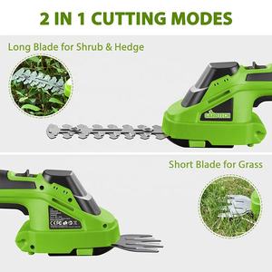 VERTAK-Cortasetos y cortasetos 2 en 1 para jardín, cortasetos multiusos de 1000rpm - Product Image 3