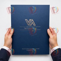 Carpeta de Presentación Personalizada con Logotipo, Tamaño A4/A5, con Bolsillo, para Oficina, Garantía de Calidad