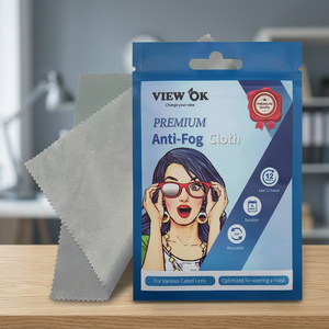 View Ok Premium Anti-Fog Cloth 15x15cm Microfiber For Eyeglass Sunglass Cleaning Reusable Eco-Friendly - Product Image 2