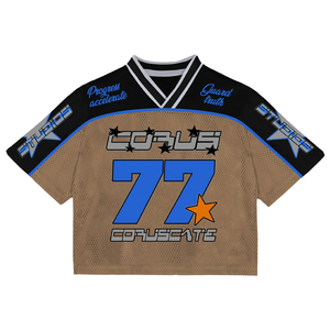 <b>Top</b> Ranking Men's Casual Hip Hop T-shirts Spandex/Polyester Knitted 200g Digital Printing Quick Dry OEM Service Custom <b>Patchwork</b> - Product Image 6