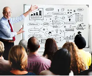 Support de tableau blanc magnétique de bureau, fait main, plateau métallique personnalisé pour blanc, pour atelier de salle de classe