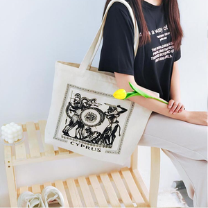 Sac fourre-tout décontracté en toile à bandoulière, écologique et recyclable, grande capacité, pour femme, idéal comme cadeau - Product Image 6