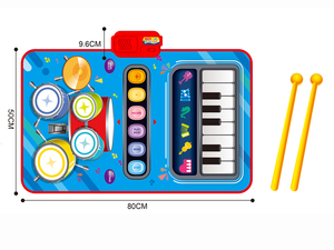 Dwi 2-in-1 giáo dục âm nhạc khiêu vũ & đàn piano bàn phím Mat trẻ em 'đồ chơi nhạc cụ Quà Tặng - Product Image 4