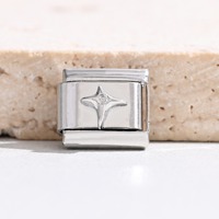 Hoekige Ster Diamant Steen Trendy Fruit Italiaanse Charms RVS 18K Goud Gegalvaniseerd Dieren Engel Charm Armband voor Jubileum