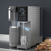 Distributeurs d'eau purifiée RO UV entièrement automatiques 2025 avec bouteille d'eau hydrogénée, mini-refroidisseur et filtre à eau chaude