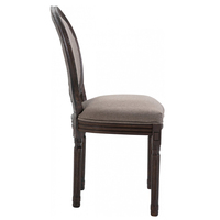 Meubles de salle à manger modernes européens, chaises de salle à manger classiques Shabby Chic, chaises d'hôtel en bois Antique foncé et Taupe, 2023