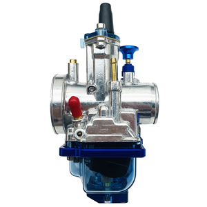 Convient pour carburateur de moto modifié PWK 24 26 28 30 32 34 mm, type à vibrations, transparent, bleu, couvercle inférieur - Product Image 5