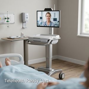 Carrito de Computadora Médico Premium Keling para Hospitales, para Rondas Clínicas Eficientes - Product Image 1