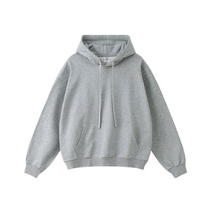 2025 nouveau 440GSM poids lourd solide automne à capuche coton Polyester mélange surdimensionné pull Logo personnalisé français éponge Streetwear - Product Image 3