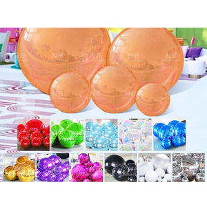 Party Event Decorative Custom Large Pvc Inflatable Mirror Sphere Silver Ball for Decoration Mirrior Ball Sphere <b>Customized</b> Event - Product Image 1