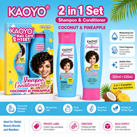 Set de Champú y Acondicionador 2 en 1 de Coco, Control de Grasa, Anti-Frizz, Suavizante para el Cabello, Venta al Por Mayor de Fábrica OEM