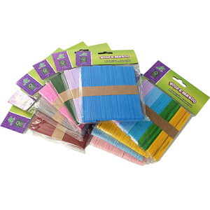 <span class=keywords><strong>Palitos</strong></span> <span class=keywords><strong>de</strong></span> <span class=keywords><strong>Madera</strong></span> <span class=keywords><strong>de</strong></span> Colores Pulidos Ecológicos Multiusos para Manualidades, Material Creativo para Aprender, Venta al por Mayor - Product Image 3