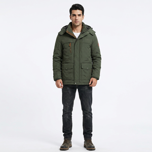 Finer Threads <b>Men's</b> Autumn Windbreaker <b>Jacket</b> <b>Canvas</b> Fabric Waterproof Windproof Breathable Zipper Closure Polyester Shell 100% - Product Image 1